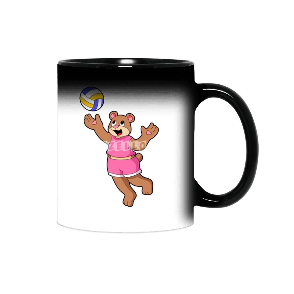 Bear at Volleyball Sports Sihirli Kupa