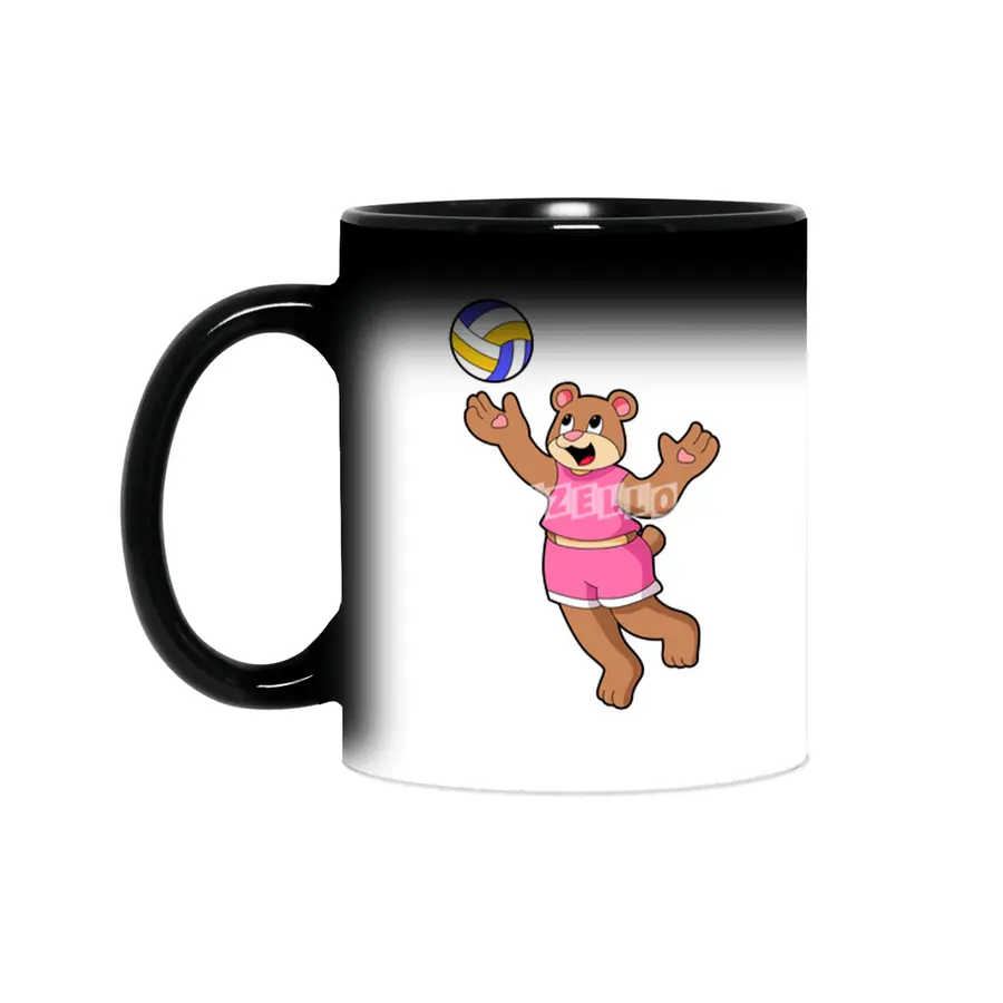 Bear at Volleyball Sports Sihirli Kupa