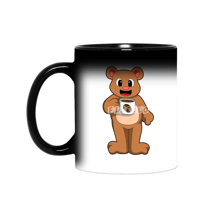 Bear with Cup of Coffee Sihirli Kupa