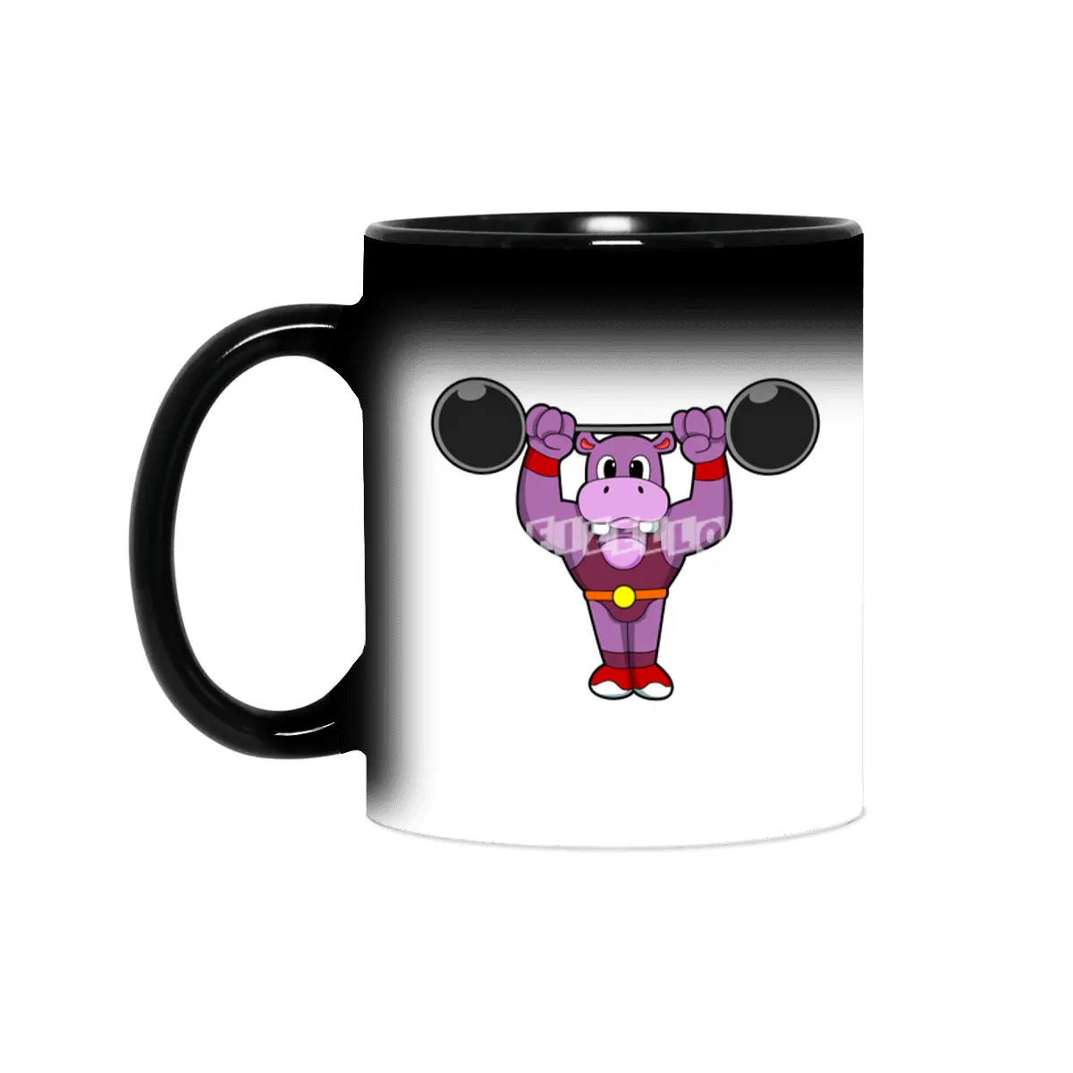 Hippo at Bodybuilding with Barbell Sihirli Kupa