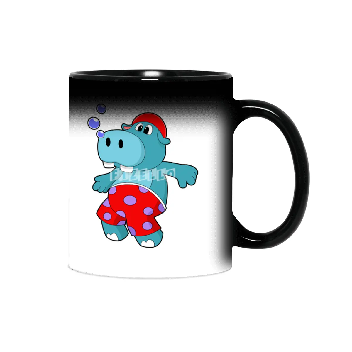 Hippo at Swimming with Swimming trunks Sihirli Kupa