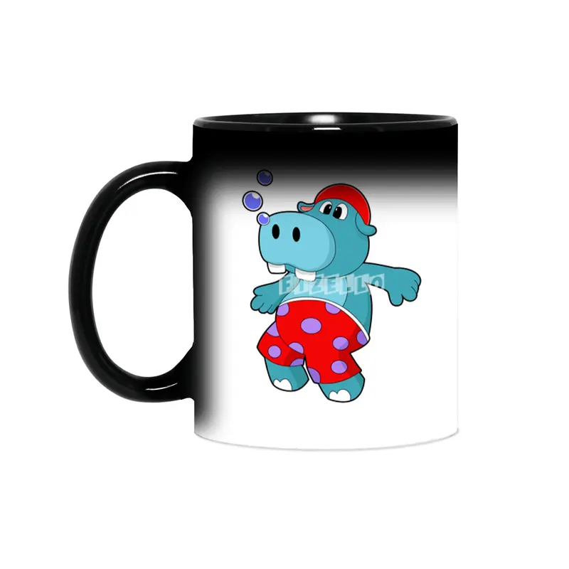 Hippo at Swimming with Swimming trunks Sihirli Kupa