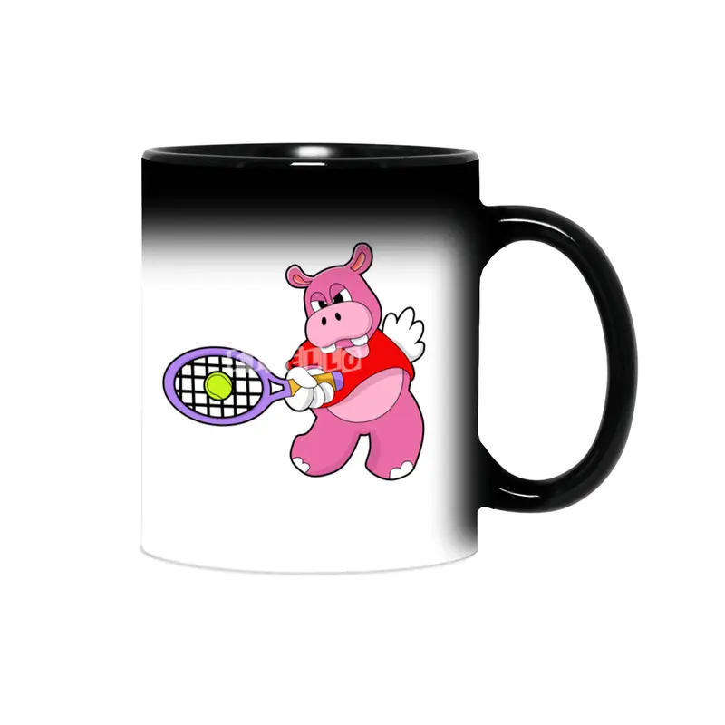 Hippo at Tennis with Tennis racket Sihirli Kupa