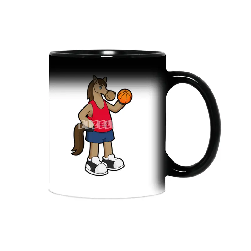 Horse as Basketball player with Basketball Sihirli Kupa