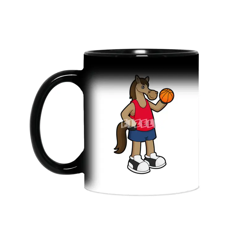 Horse as Basketball player with Basketball Sihirli Kupa