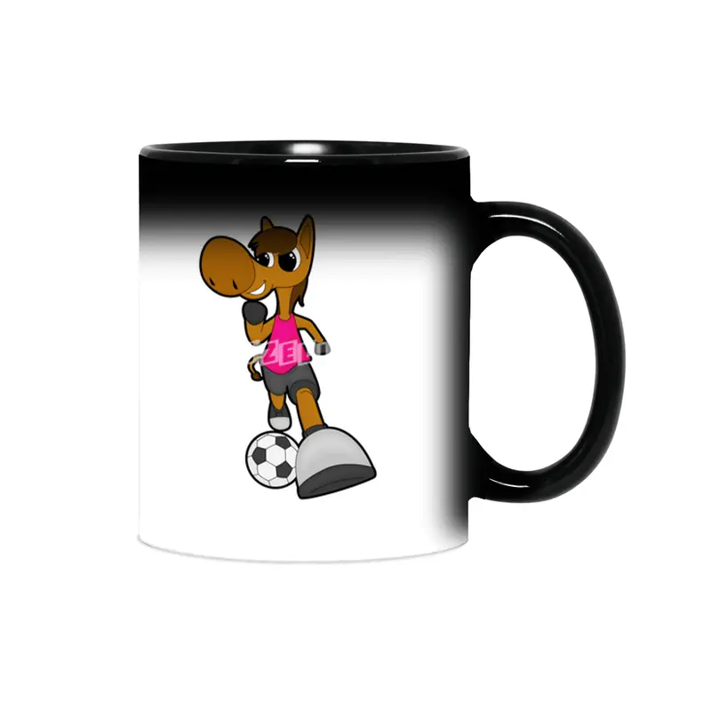 Horse as Soccer player with Soccer ball Sihirli Kupa