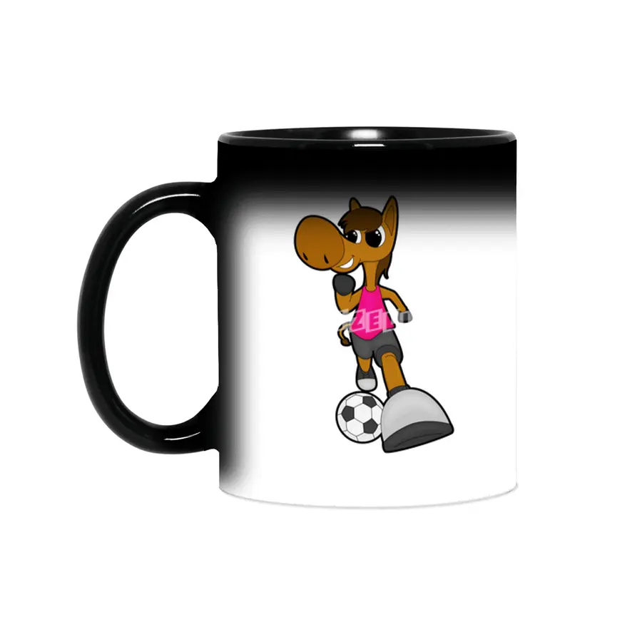 Horse as Soccer player with Soccer ball Sihirli Kupa