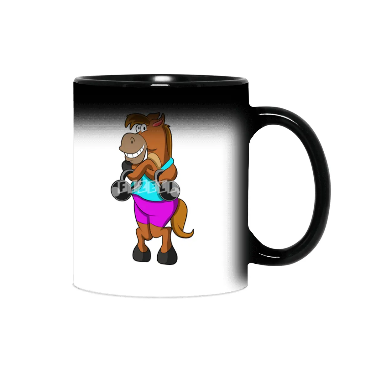 Horse at Laughing with Dumbbells Sihirli Kupa