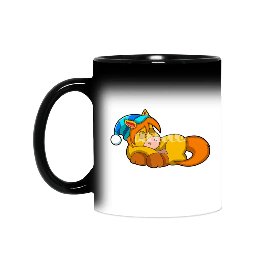 Horse at Sleeping with Sleepyhead Sihirli Kupa