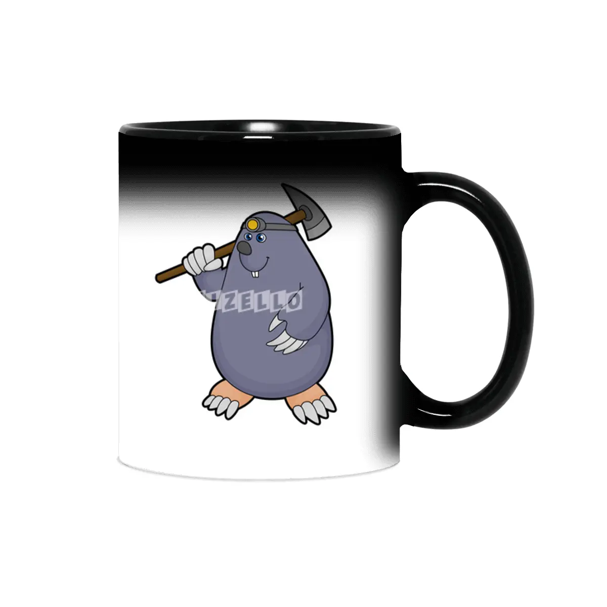 Mole as Farmer with Pickaxe & Spotlight Sihirli Kupa