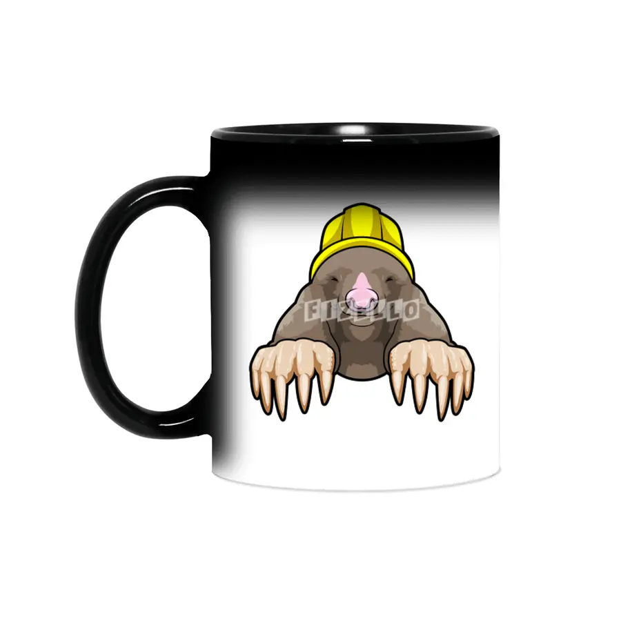 Mole as Miner with Helmet Sihirli Kupa