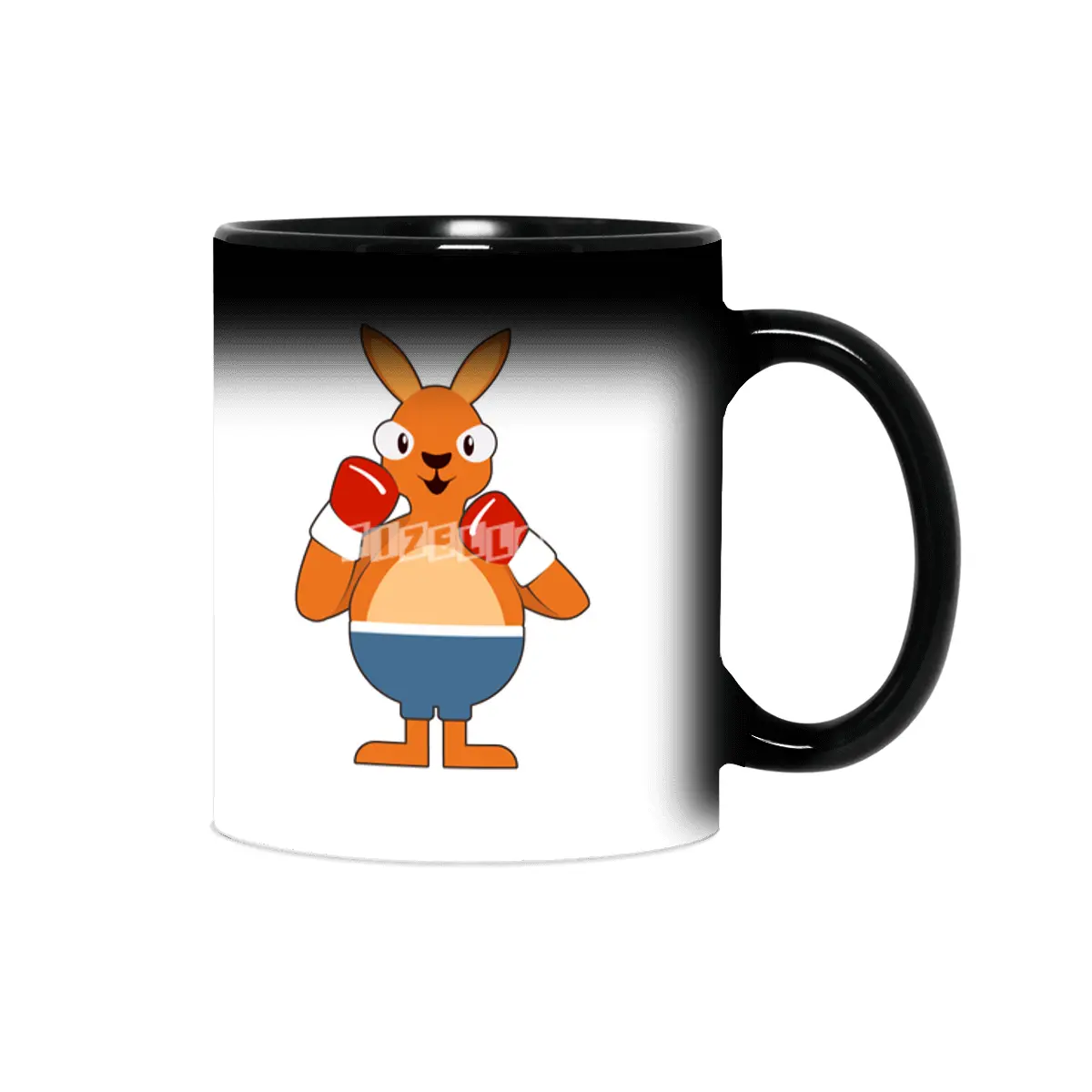 Kangaroo as Boxer with Boxing gloves Sihirli Kupa