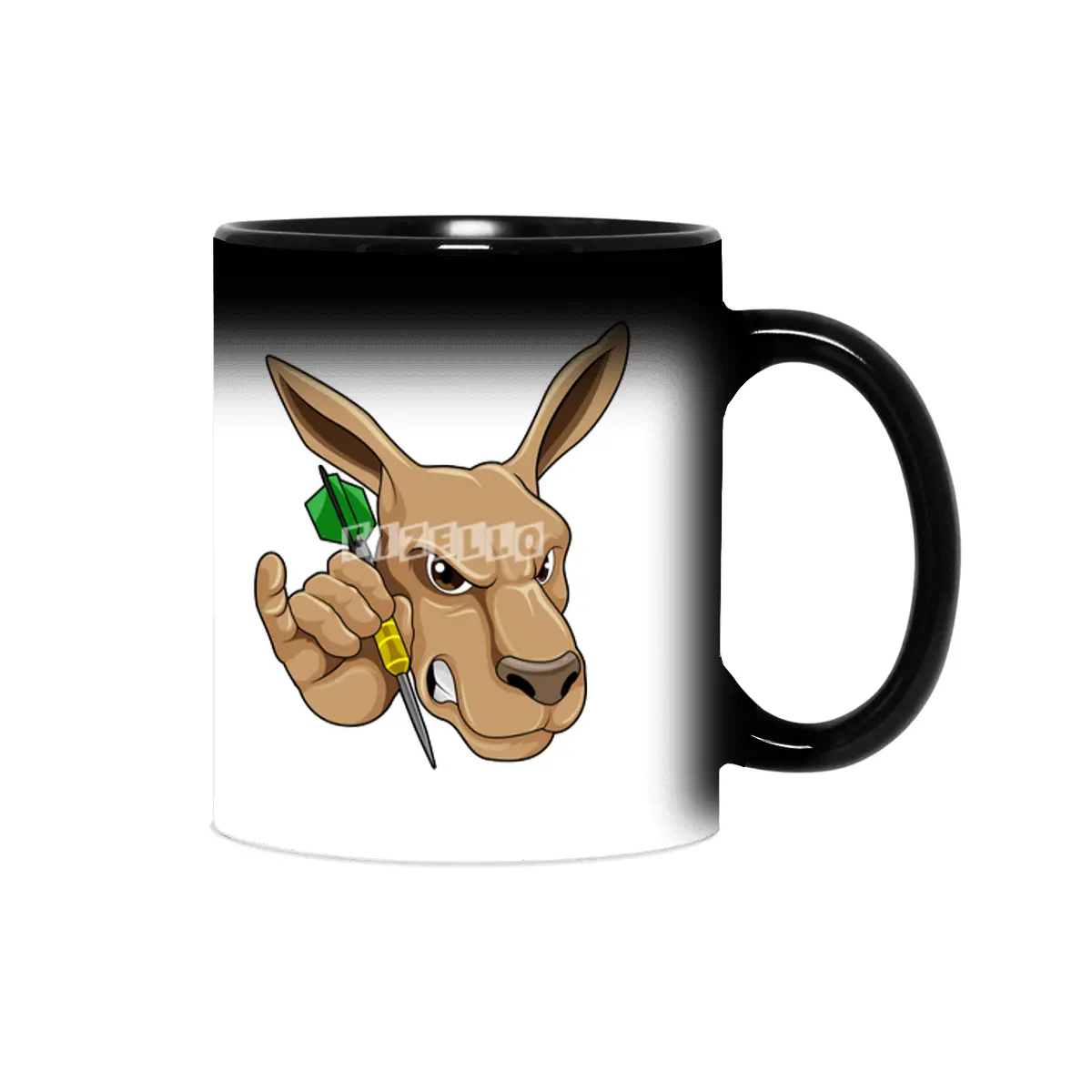 Kangaroo as Dart player with Dart Sihirli Kupa
