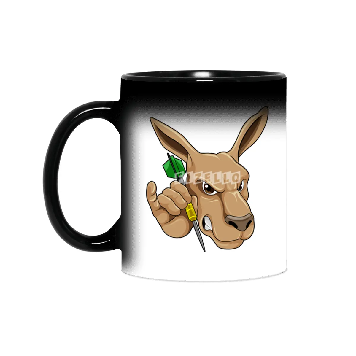 Kangaroo as Dart player with Dart Sihirli Kupa