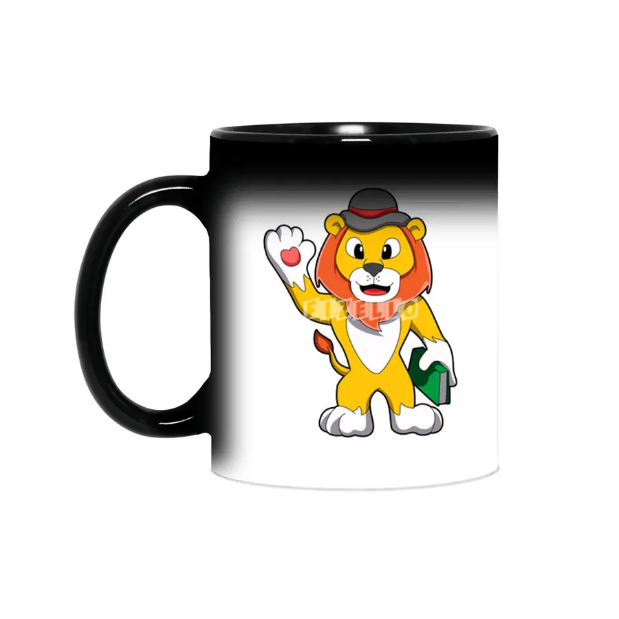 Lion with Book & Hat Sihirli Kupa