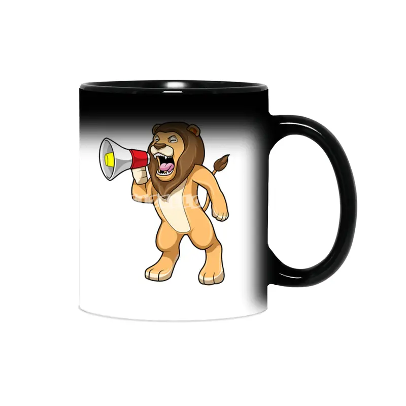 Lion with Microphone Sihirli Kupa