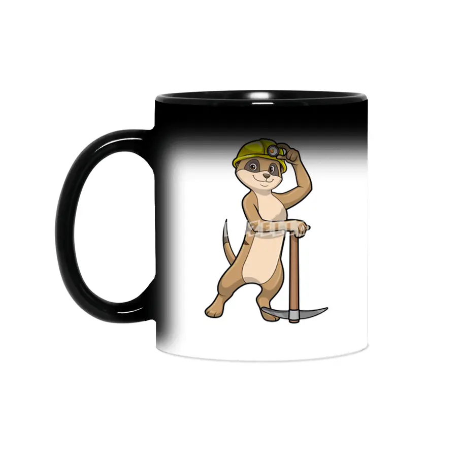 Meerkat as Miner with Pickaxe Sihirli Kupa