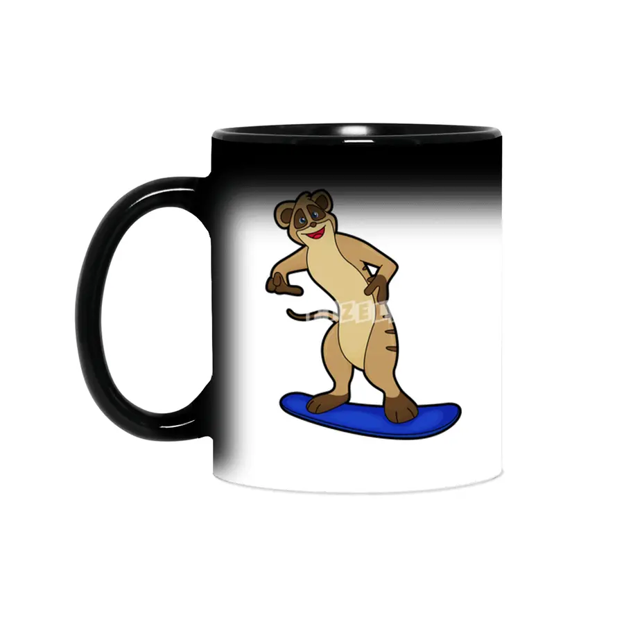 Meerkat as Snowboarder with Snowboard Sihirli Kupa