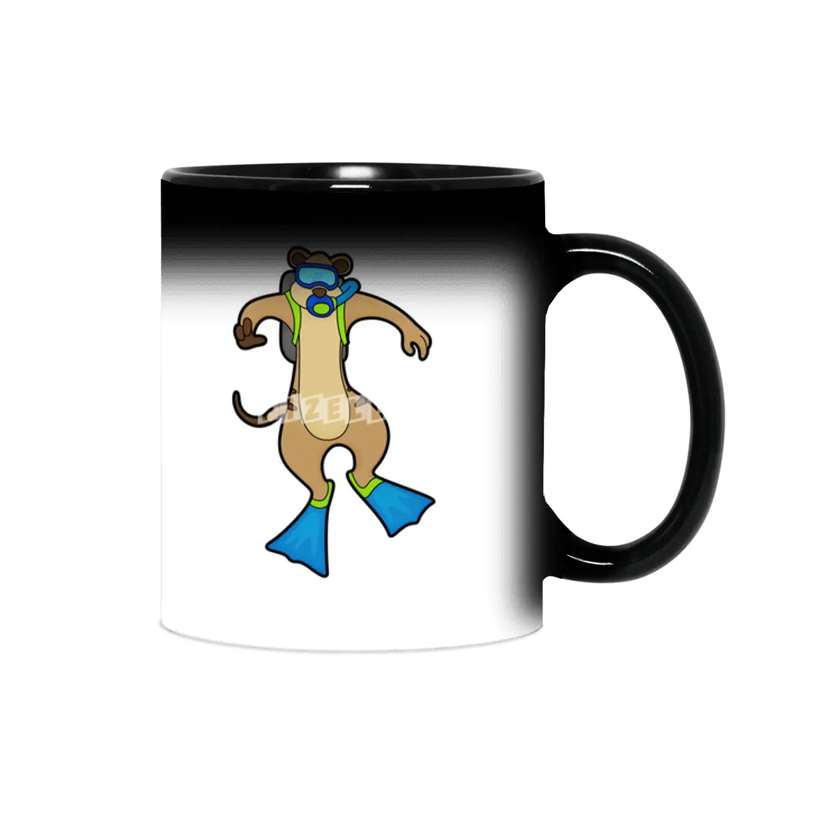 Meerkat at Diving with Swimming goggles Sihirli Kupa