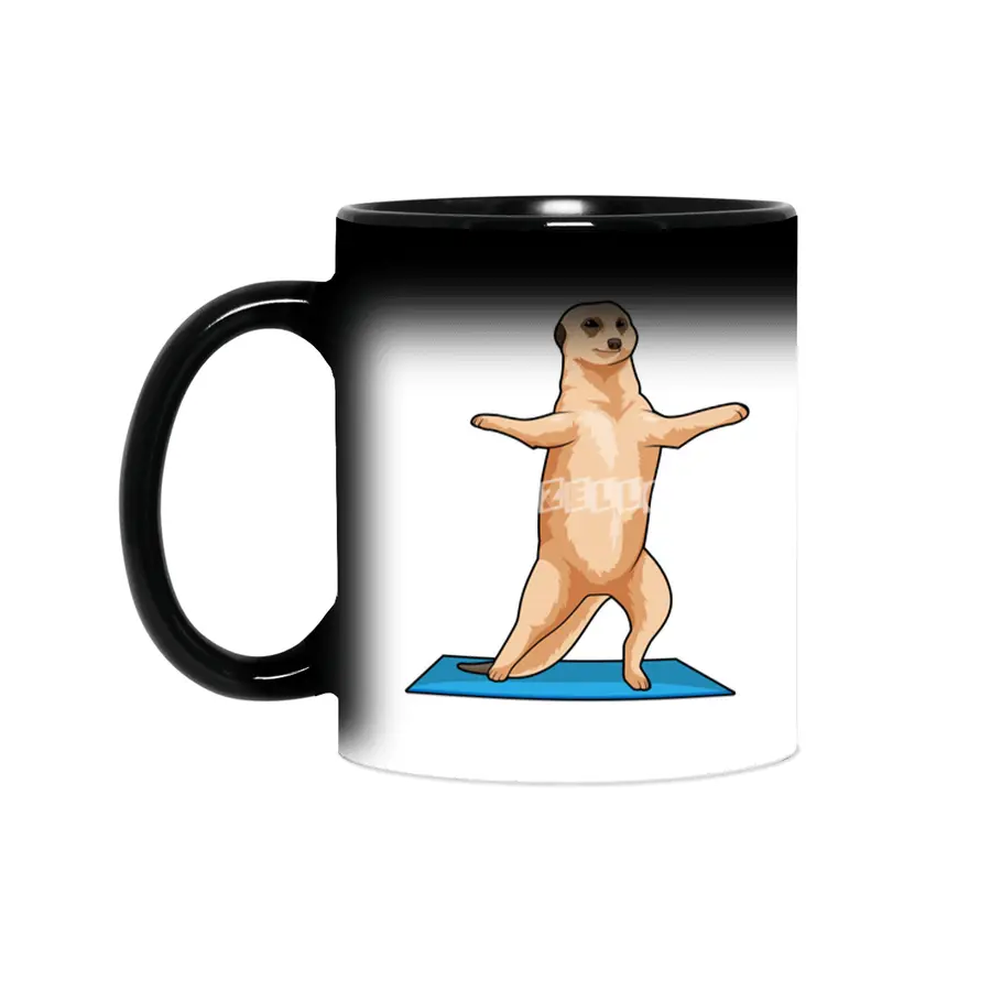 Meerkat at Fitness Stretching exercise Sihirli Kupa
