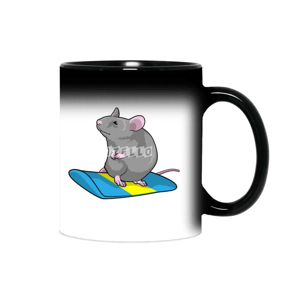 Mouse as Snowboarder with Snowboard Sihirli Kupa