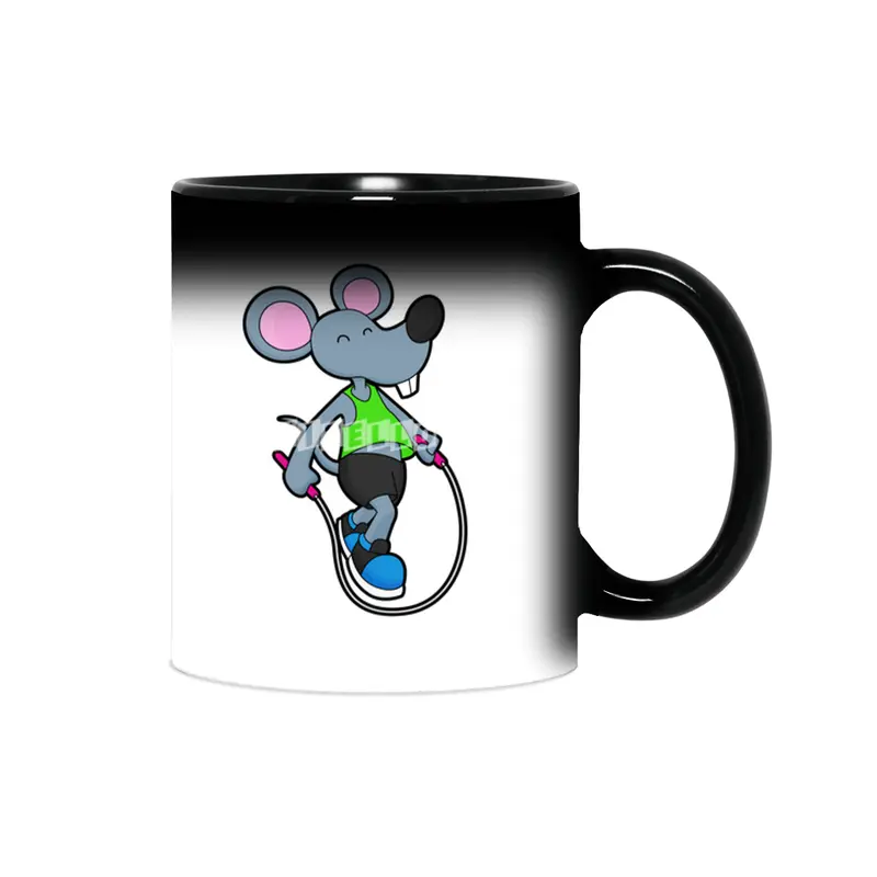 Mouse at Fitness with Rope Sihirli Kupa