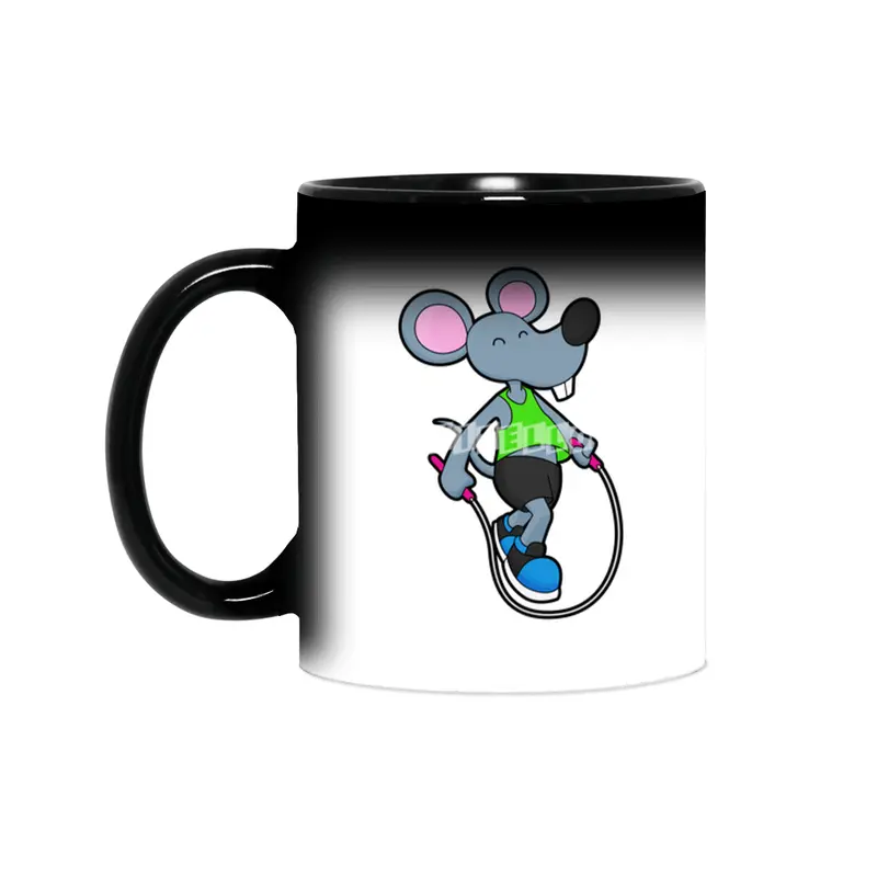 Mouse at Fitness with Rope Sihirli Kupa