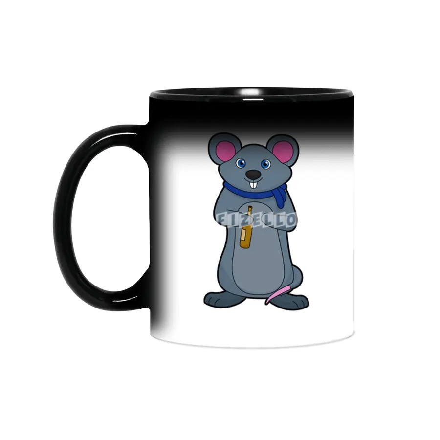 Mouse with Beer bottle Sihirli Kupa