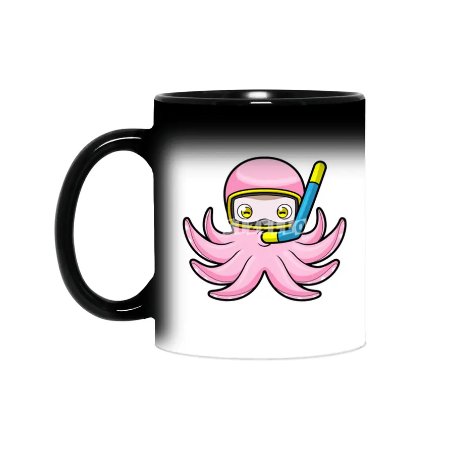Octopus at Diving with Snorkel & Swimming goggles Sihirli Kupa