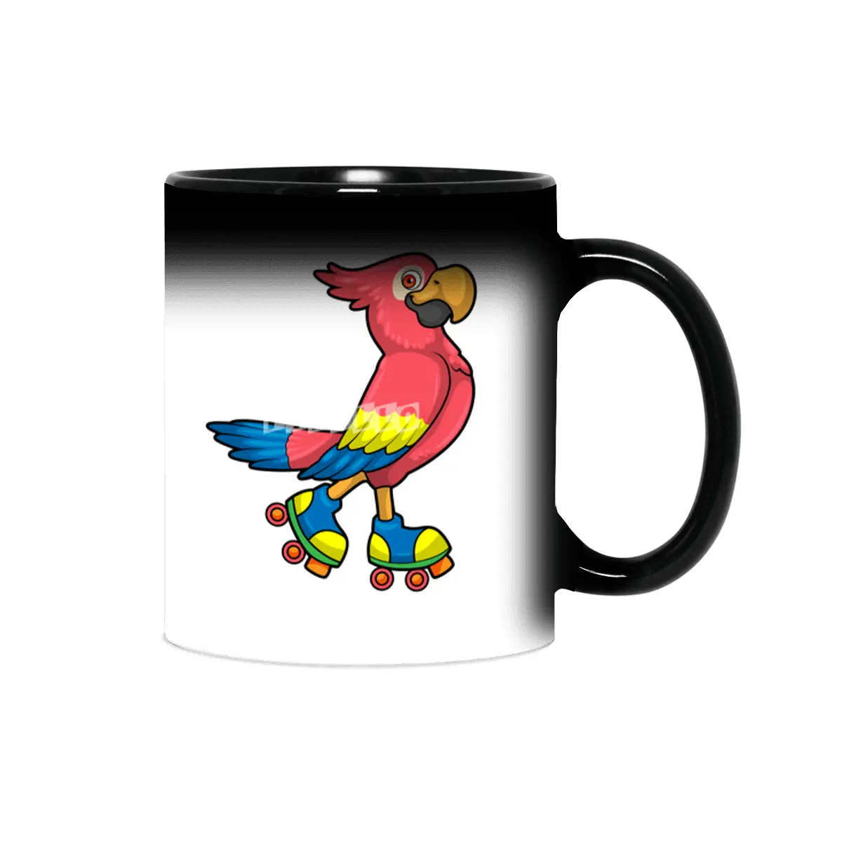 Parrot as Skater with Roller skates Sihirli Kupa