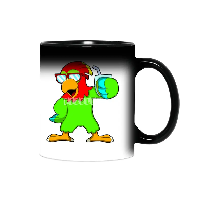 Parrot with Sunglasses & Drink Sihirli Kupa