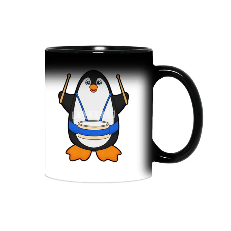 Penguin as Musician with Drum Sihirli Kupa