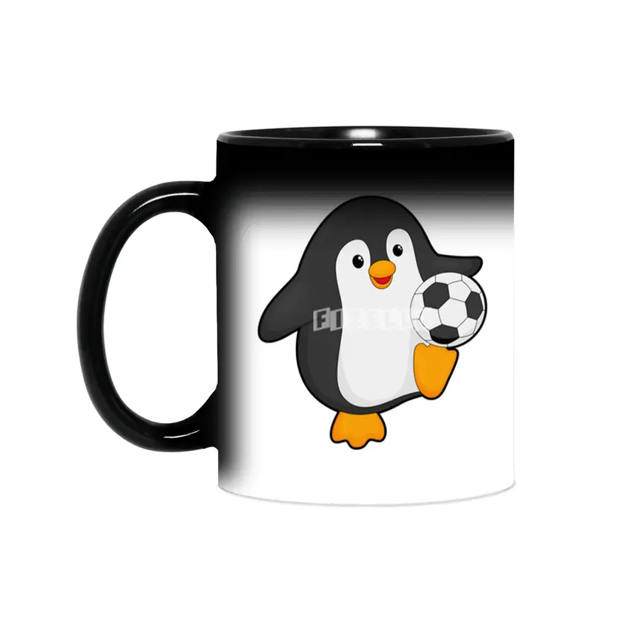 Penguin as Soccer player with Soccer ball Sihirli Kupa