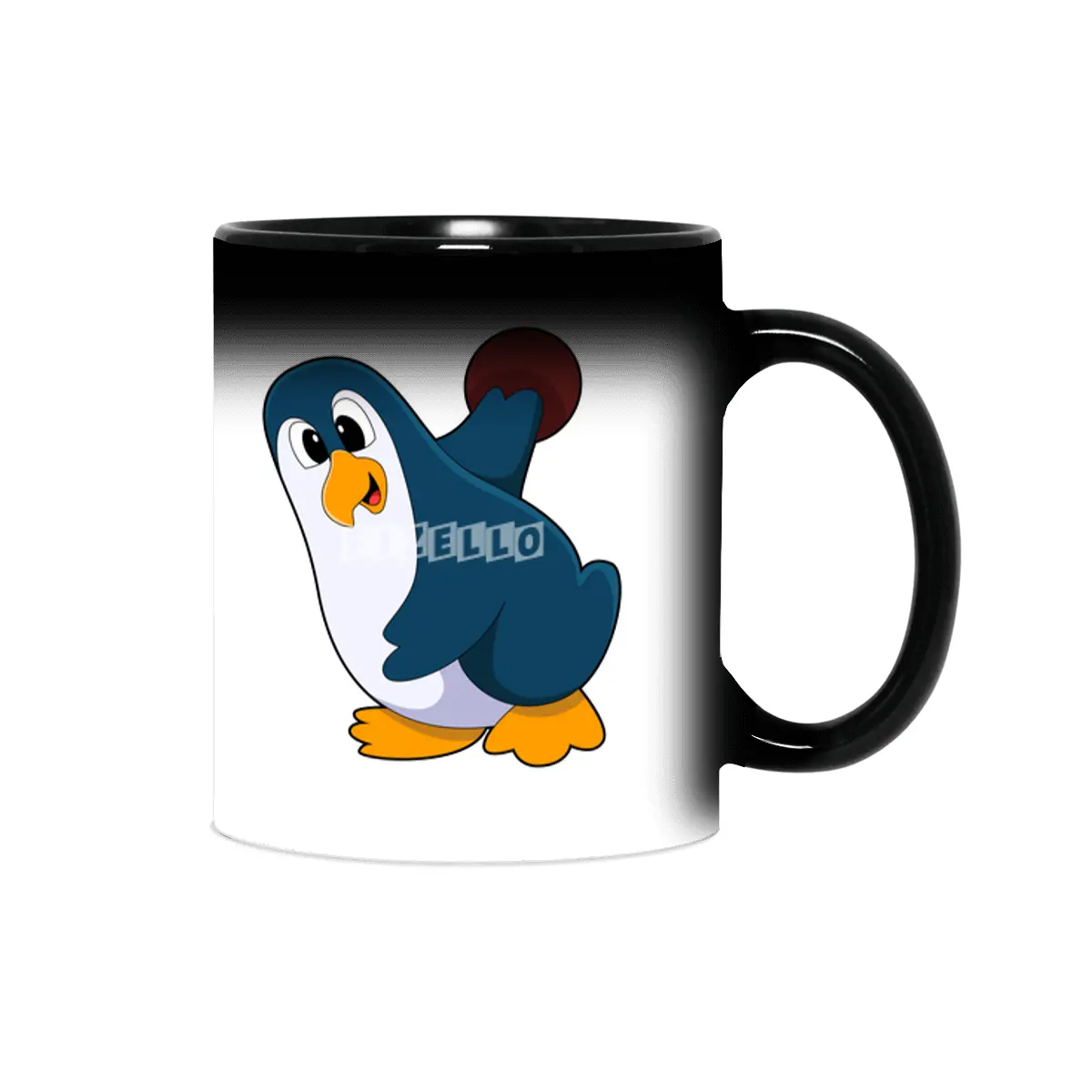 Penguin at Bowling with Bowling ball Sihirli Kupa
