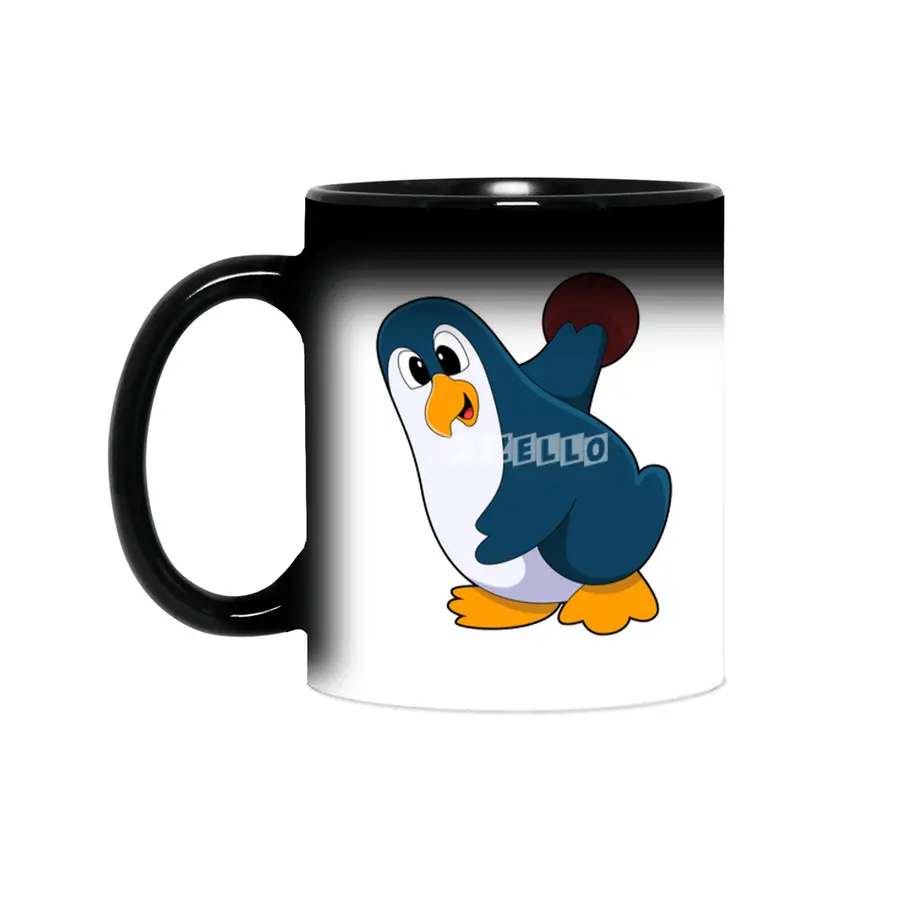 Penguin at Bowling with Bowling ball Sihirli Kupa