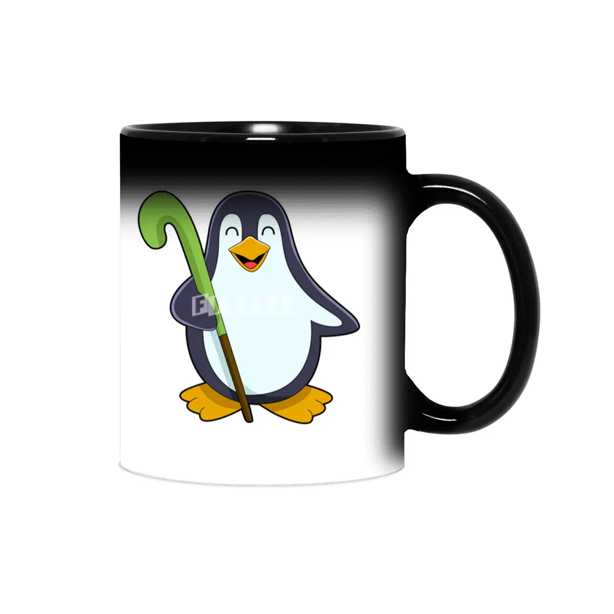 Penguin at Hockey with Hockey bat Sihirli Kupa