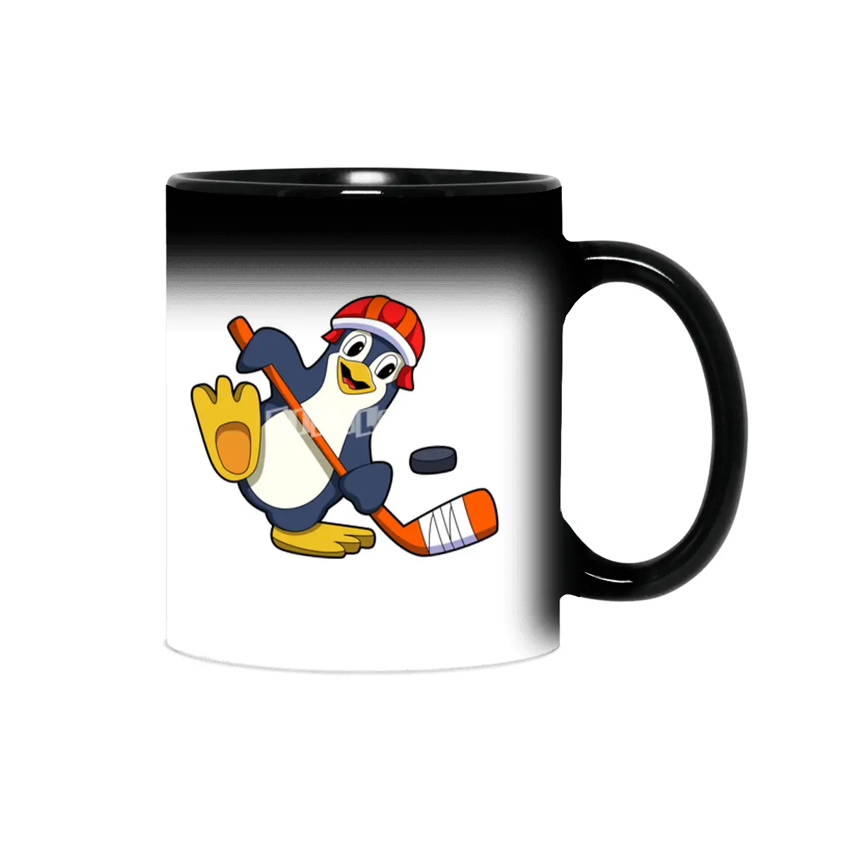 Penguin at Ice hockey with Ice hockey stick & Cap Sihirli Kupa