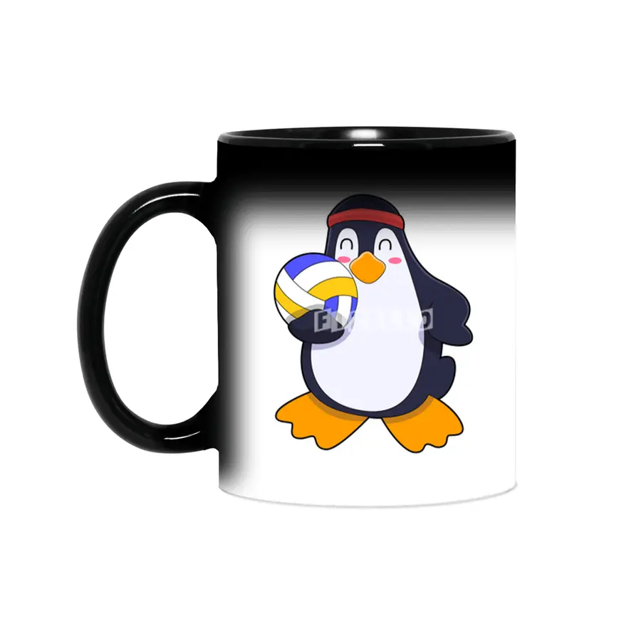 Penguin at Volleyball Sports Sihirli Kupa