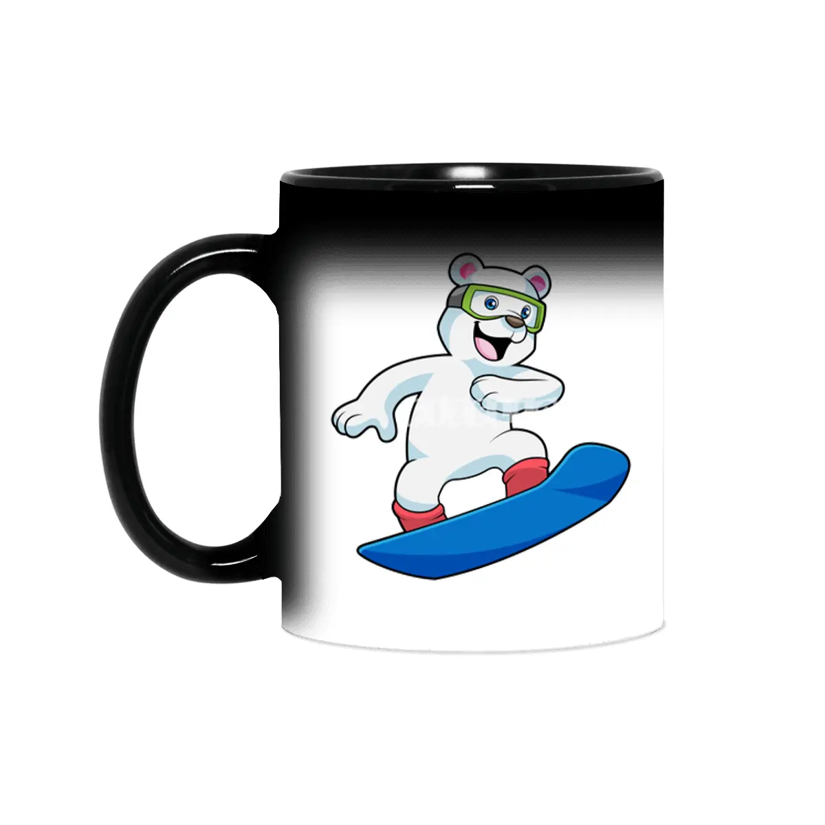 Polar bear as Snowboarder with Snowboard Sihirli Kupa