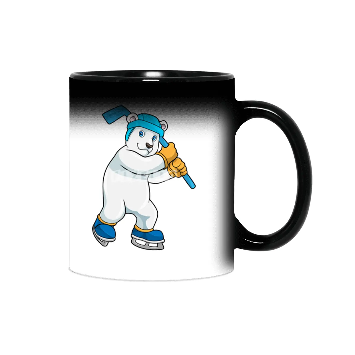 Polar bear at Ice hockey with Ice hockey stick Sihirli Kupa