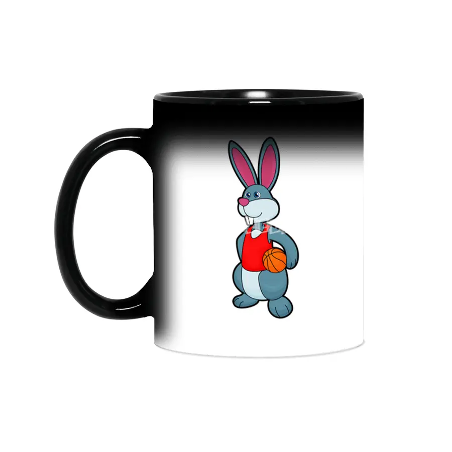 Rabbit as Basketball player with Basketball Sihirli Kupa