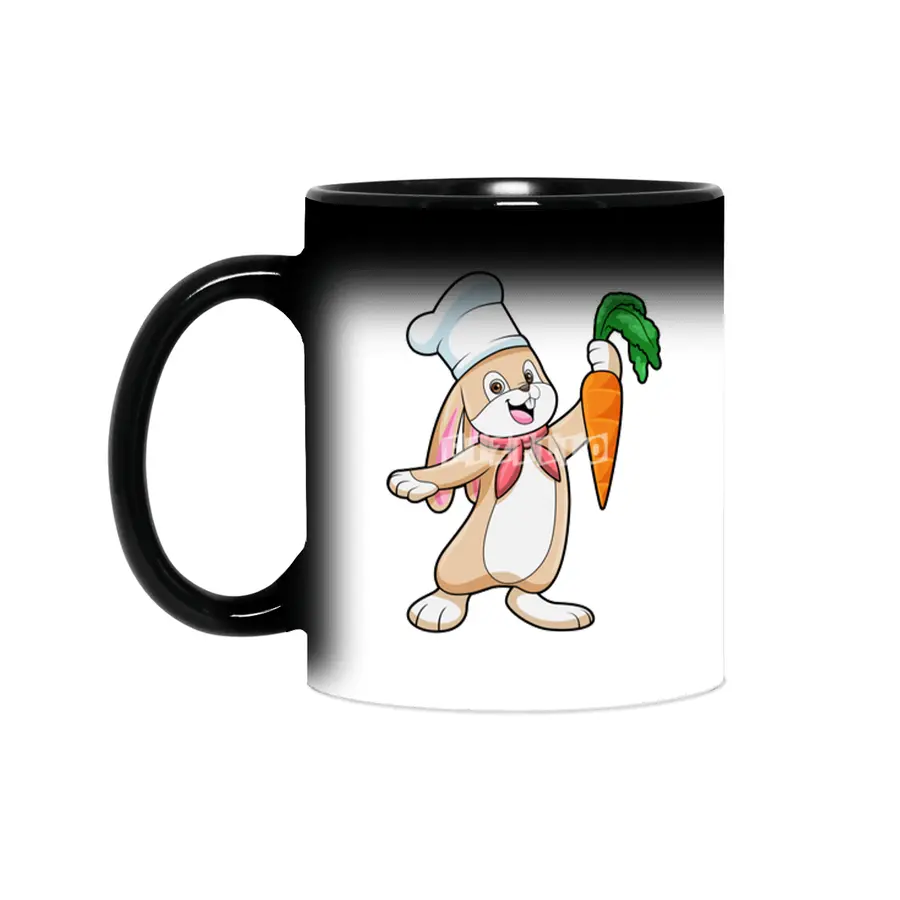 Rabbit as Cook with Carrot Sihirli Kupa