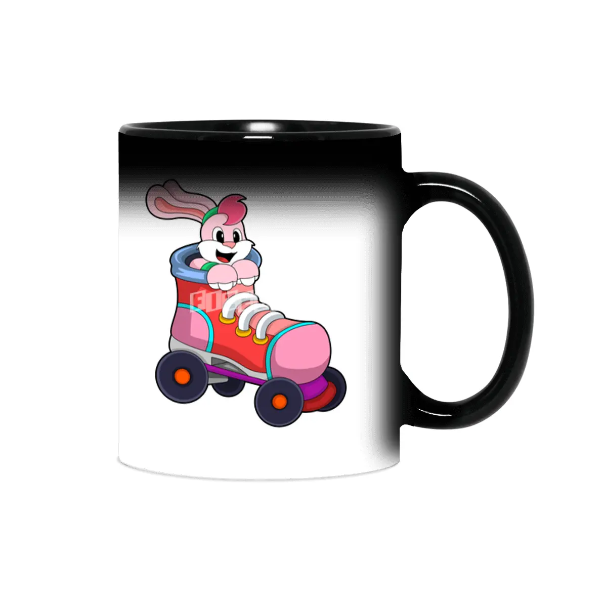 Rabbit as Inline Skater with Inline Skates Sihirli Kupa
