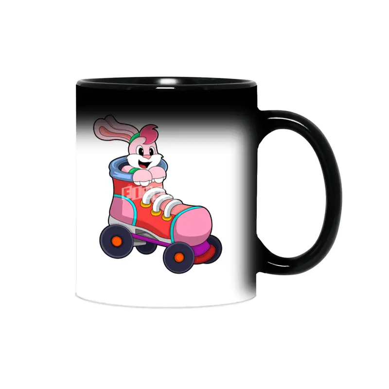 Rabbit as Inline Skater with Inline Skates Sihirli Kupa