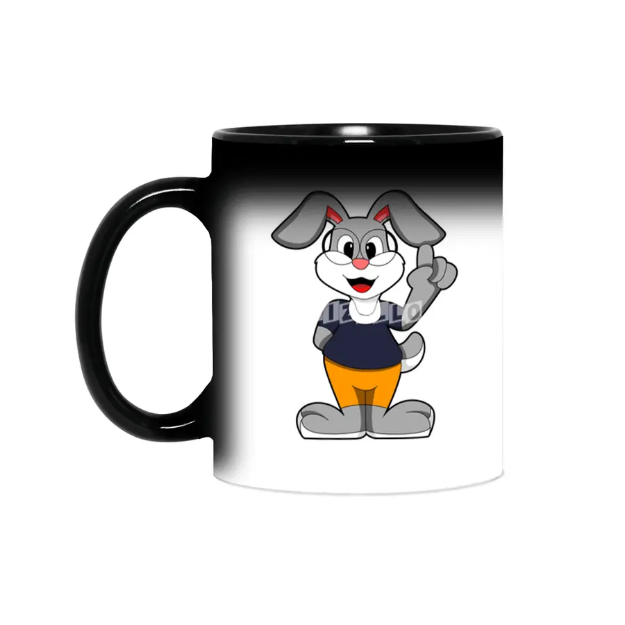 Rabbit as Nerd with Glasses Sihirli Kupa
