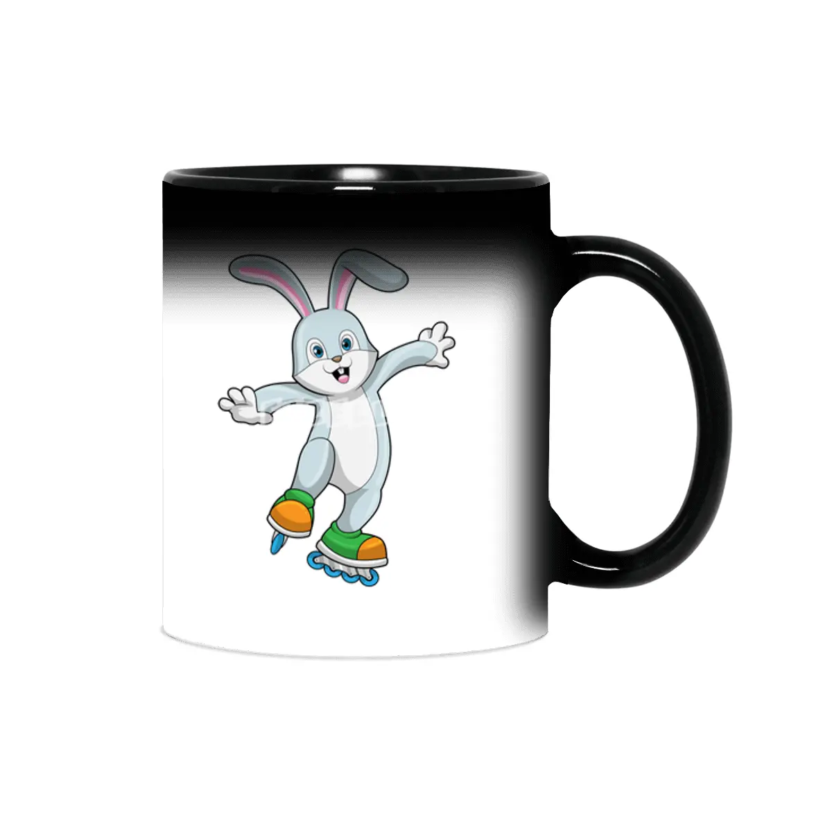 Rabbit as Skater with Inline skates Sihirli Kupa