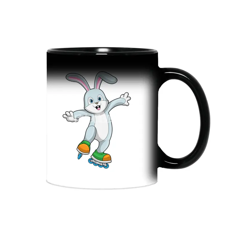 Rabbit as Skater with Inline skates Sihirli Kupa