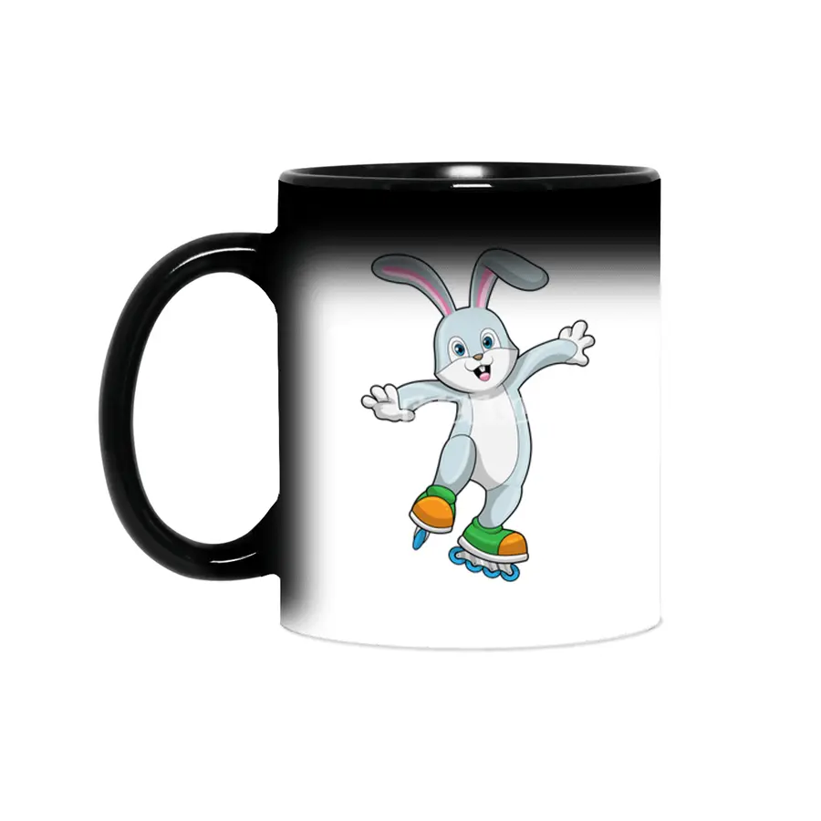 Rabbit as Skater with Inline skates Sihirli Kupa