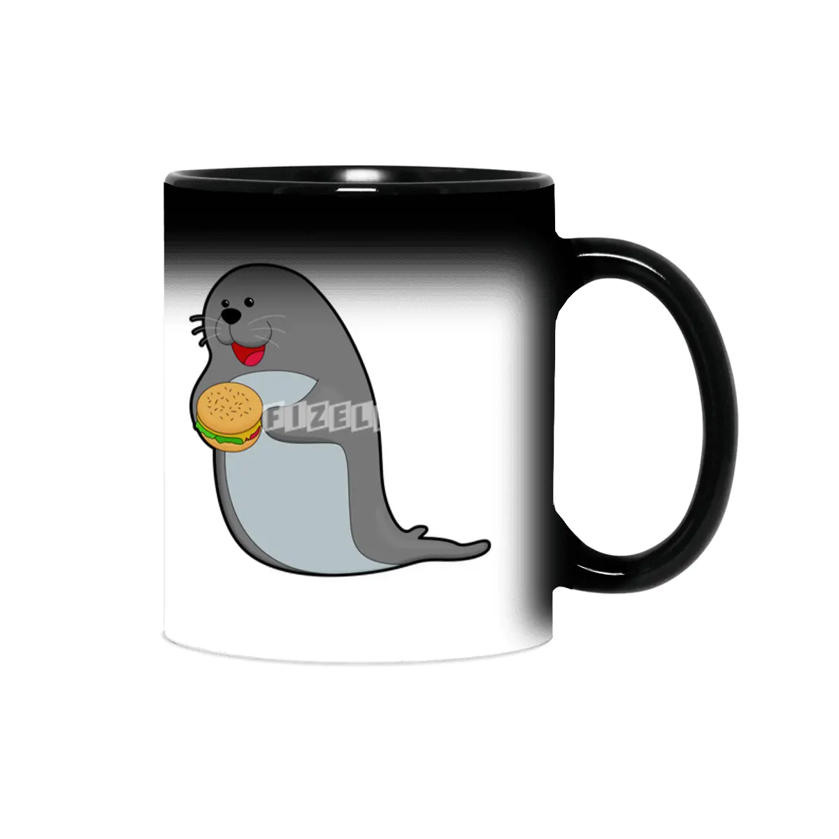 Seal at Eating with Burger Sihirli Kupa