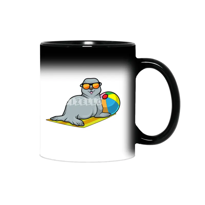 Seal at Sunbathing with Water polo & Sunglasses Sihirli Kupa
